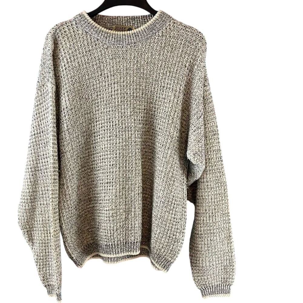 Vintage Genuine Fashion Parts Chunky Knit Pullover Sweater Grandpa Dad Medium